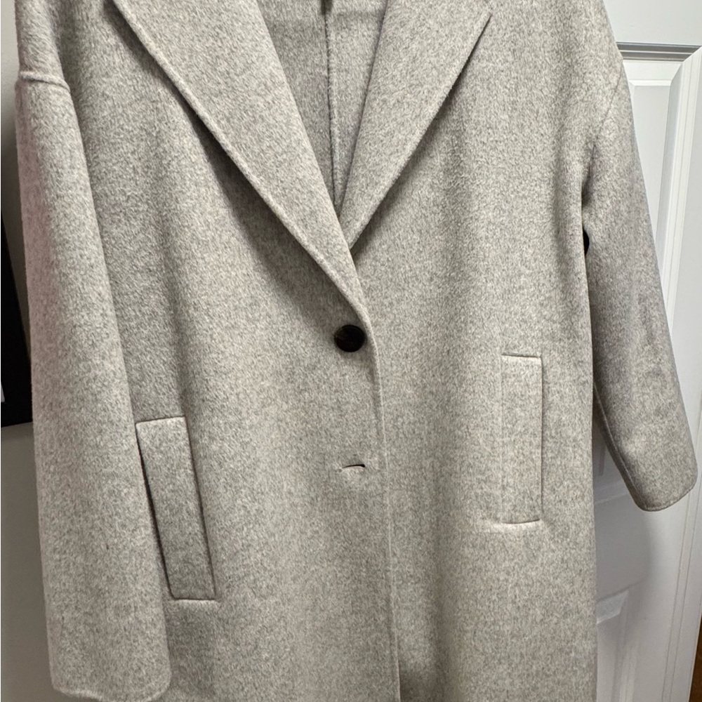 Diane Von Furstenberg Light Gray Trench Coat